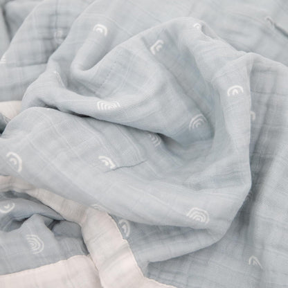 Little Unicorn Newborn Receiving Quilt | Ultra- Soft, Multi-Layered Muslin Fabric | Gift for