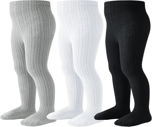 Baby Tights Toddler Stockings Tights Soft Cotton Cable Knit Baby Girl Tight Leggings Newborn Infant 0-4T