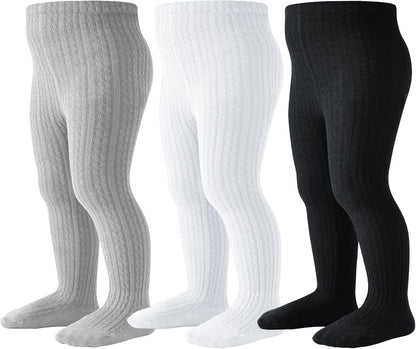 Baby Tights Toddler Stockings Tights Soft Cotton Cable Knit Baby Girl Tight Leggings Newborn Infant 0-4T