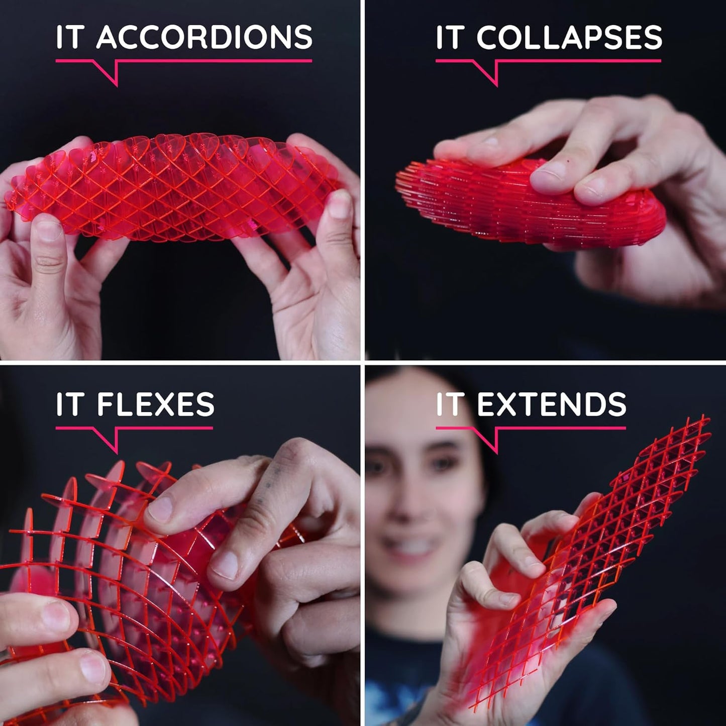 Morf Fidget Worm Toy - Desk Fidgets for Adults - Cool Satisfying Worm Fidget Sensory Toys - Fun and Interactive Morf Fidget Toy for Kids - USA Patent Pending Morf Figgy Toys - Small - 12 x 12