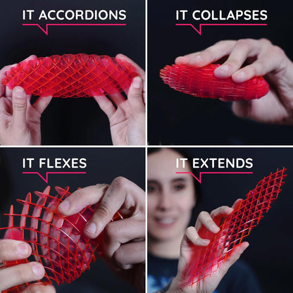 Morf Fidget Worm Toy - Desk Fidgets for Adults - Cool Satisfying Worm Fidget Sensory Toys - Fun and Interactive Morf Fidget Toy for Kids - USA Patent Pending Morf Figgy Toys - Small - 12 x 12
