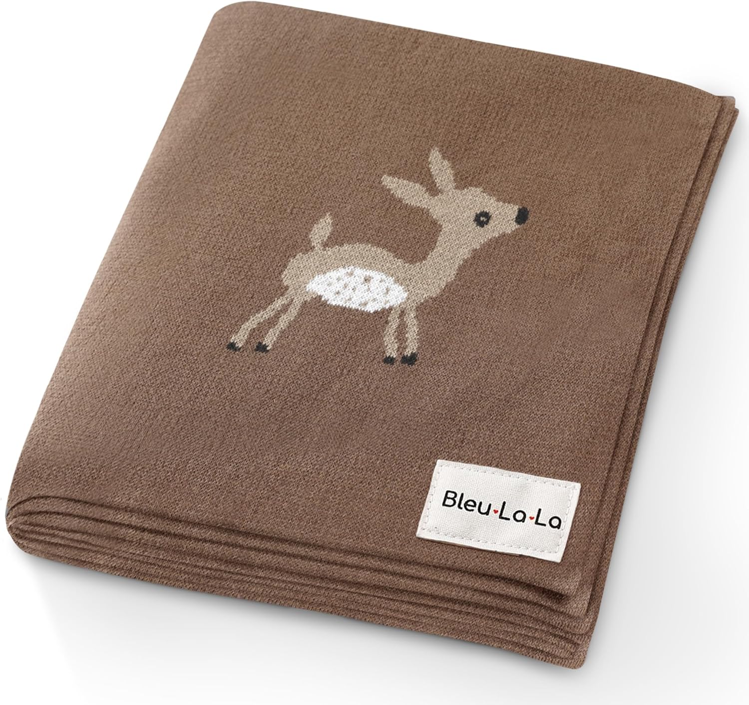 Knit Baby Swaddling Blanket - 100% Cotton Lightweight Soft Cozy Receiving Swaddle Crib Stroller