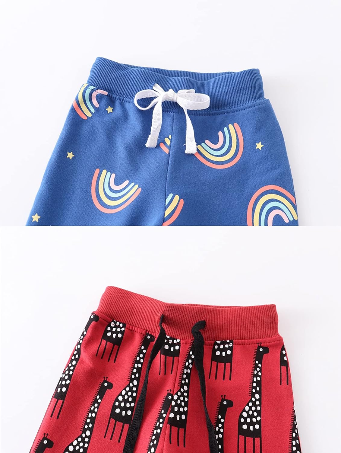 HUAER& Baby Boy's Jogger Pants Dinosaur Car Drawstring Elastic Sweatpants