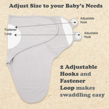 Bublo Baby Swaddles for Newborns - 3 Pack Baby Swaddles for 0-3 Months - Baby Swaddle Sleep Sack