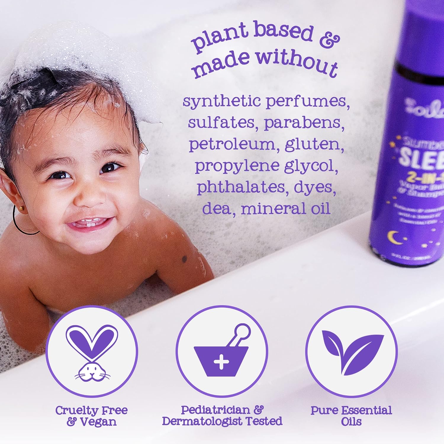 Oilogic Slumber & Sleep Bath Baby Essentials Gift Set - Includes All Over Wash, Calming Cream