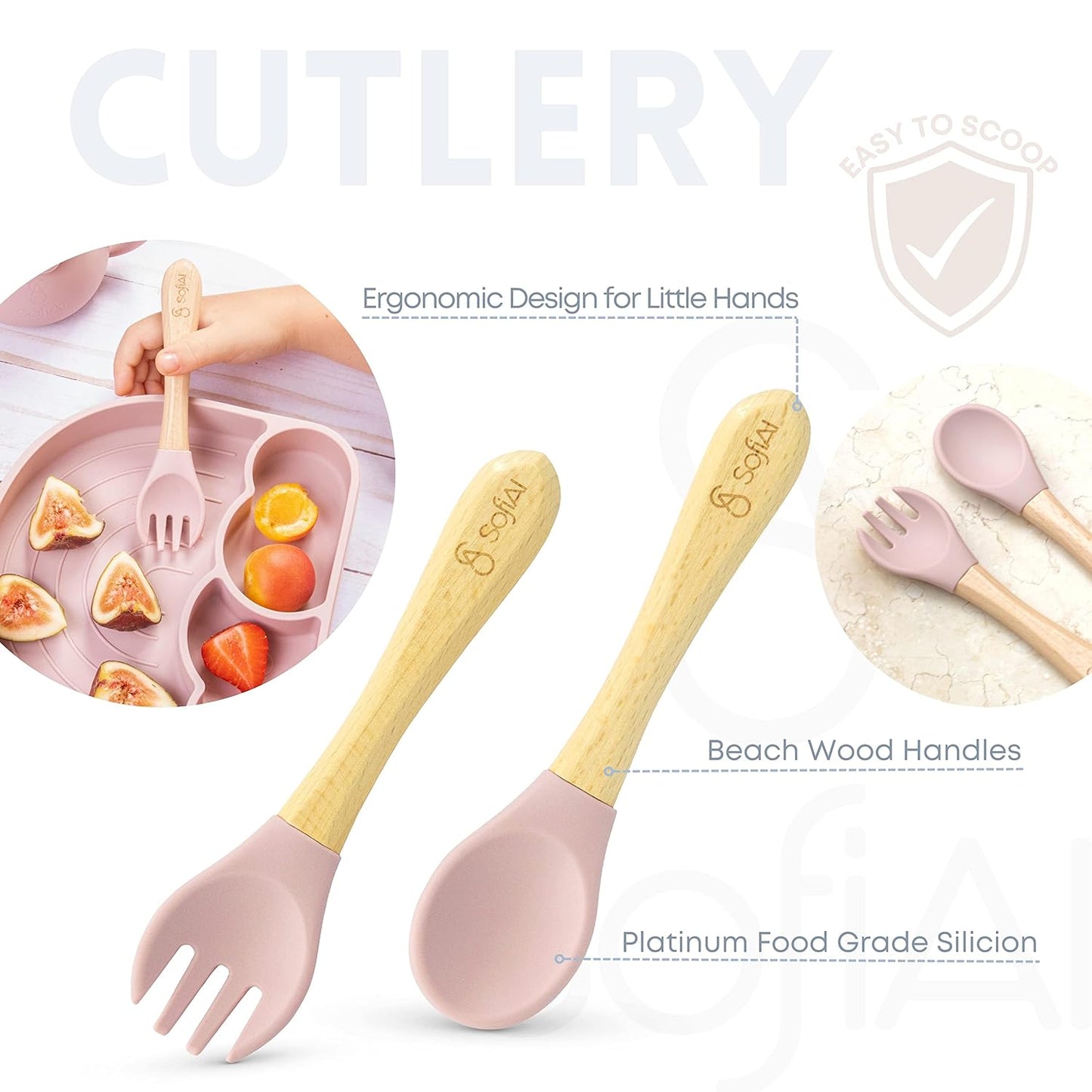 All In One Silicone Feeding Set - Safe for 6-12 Months - Non-Toxic Baby Led Weaning Supplies