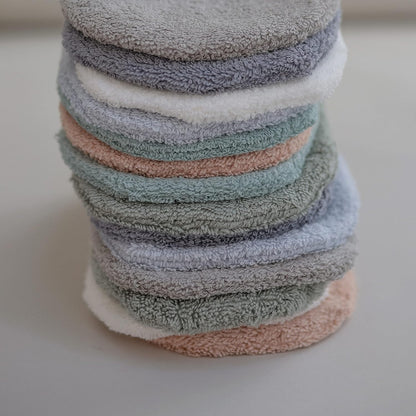 mushie Baby Bath Mitt | Organic Cotton | Pack of 2 (Fog)