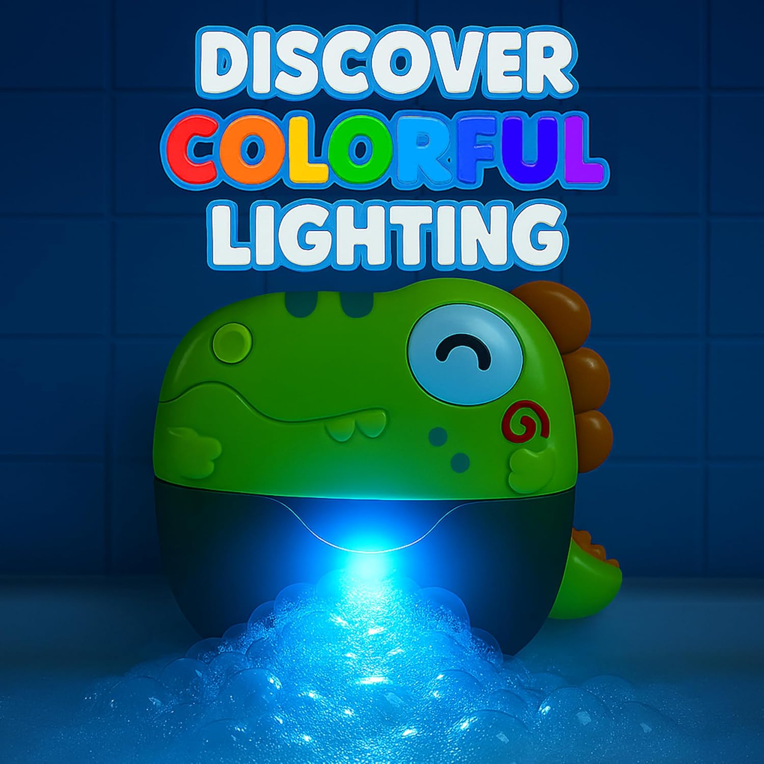Bath Bubble Machine - Bubble Bath Maker with Lights & Music - Baby Bath Toys Bubble Maker for