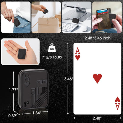 Fidget Toys 2 Pack, Magnetic Metal Haptic Fidget Slider Poker Card, EDC Fidget Toys for