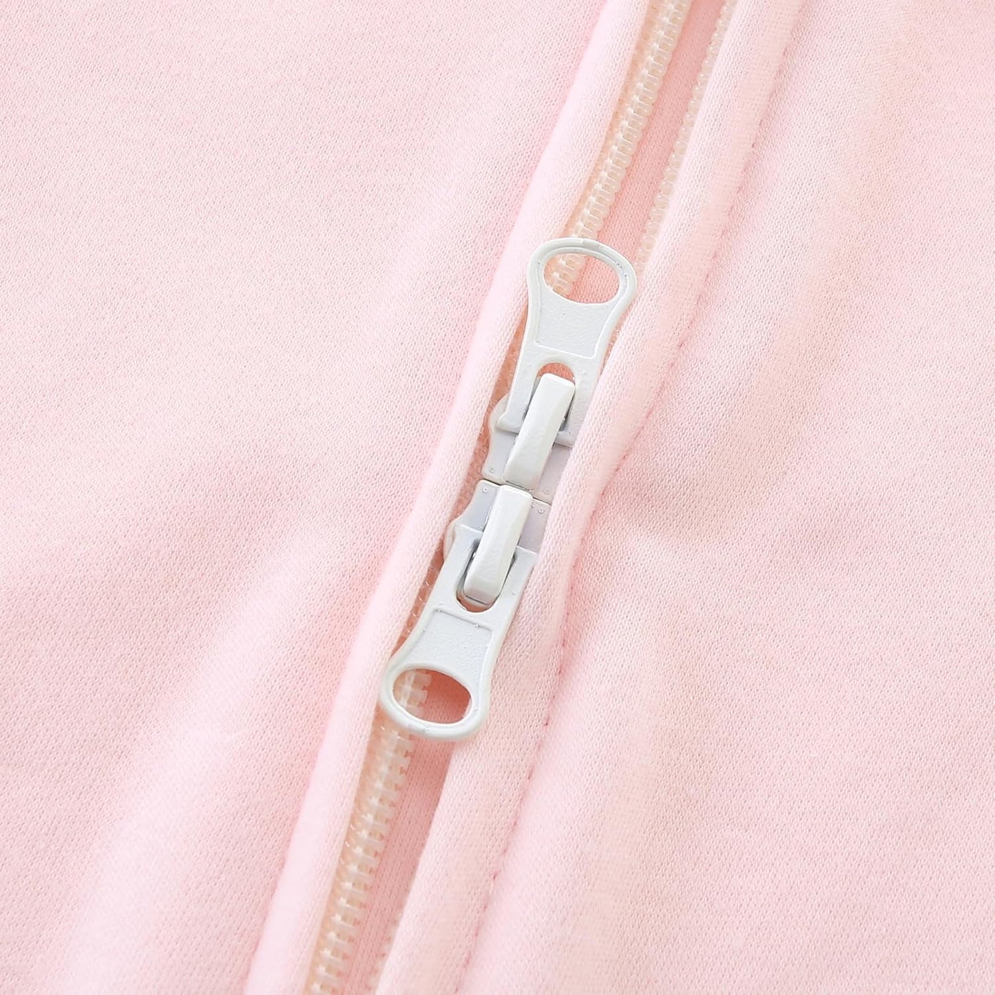 Baby Romper 100% Organic Cotton Pajamas One Piece Long Sleeve Zipper Footie Onesie for 0~12M Baby