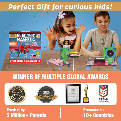 Butterfly EduFields 30in1 STEM Kits for Kids Age 8-10-12 | STEM Toys for Ages 8-13 | Electricity & Magnetism | Science Project Kit for Boys & Girls Aged 8-10-12-14 | Best Educational Birthday Gift