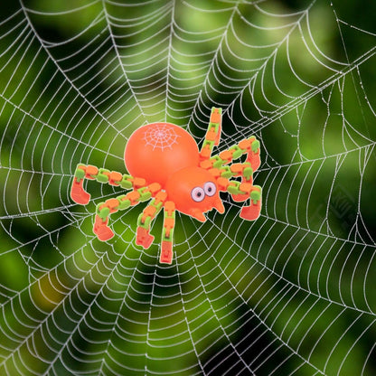 Spider Fidget Toy, Animals Fidget Toys for Kids, Toddler Travel Toys 3-4, Transformable Wacky Tracks Fidget Toy for Kids with Autism (Spider, 4 Pack)