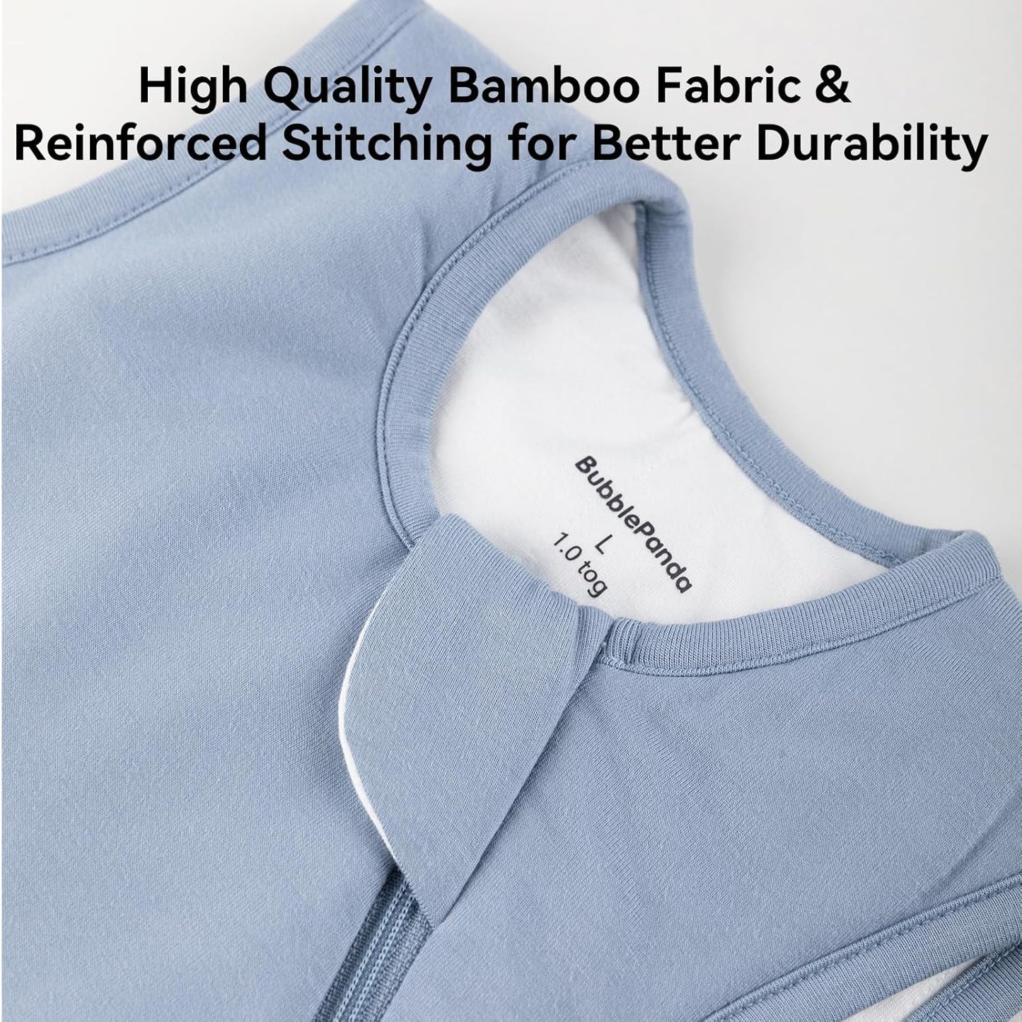 BubblePanda Rayon Made from Bamboo Sleep Sack 0-6 Months 0.5 Tog Soft Newborn Sleep Sack 3-6 Months for Infant Babies 2-Way Zipper Wearable Blanket Baby 0-3 Months