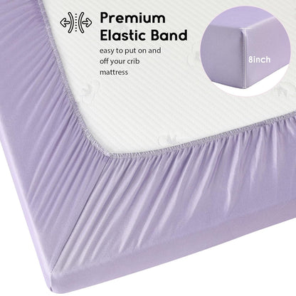 Yoofoss Baby Crib Sheets for Boys Girls, Fitted Crib Sheet 2 Pack for Standard Crib and Toddler