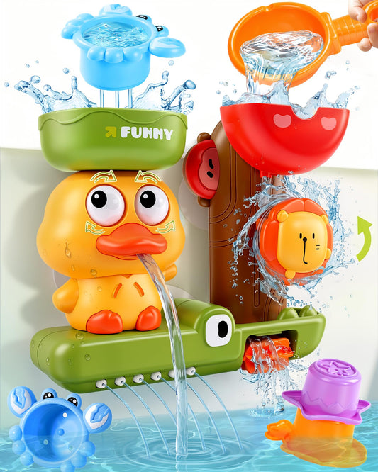 Toddler Bath Toys for Kids Ages 1-3 Waterfall Bathtub Toys for Toddlers 2-4