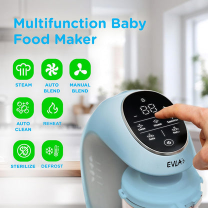 EVLA'S Baby Food Maker, Steamer, Blender, Baby Food Processor for Healthy Homemade Baby Food in