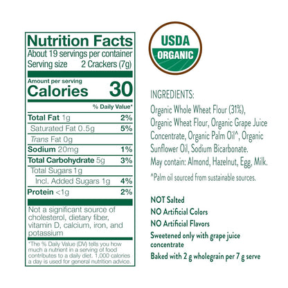 Little Bellies Organic Animal Crackers Toddler Snack (Pack of 5 x 4.58 oz Individual Packs)