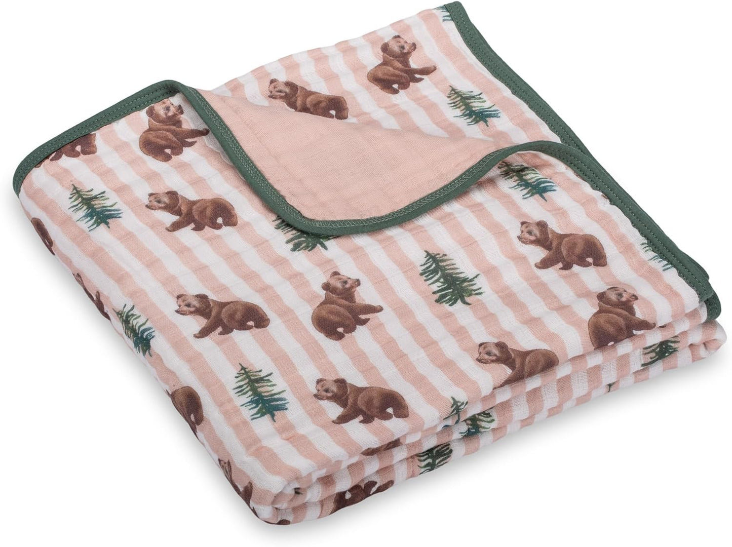 LollyBanks Muslin Baby Blanket 100% Organic Cotton, Muslin Quilt Lightweight, 6 Layers Soft Blanket