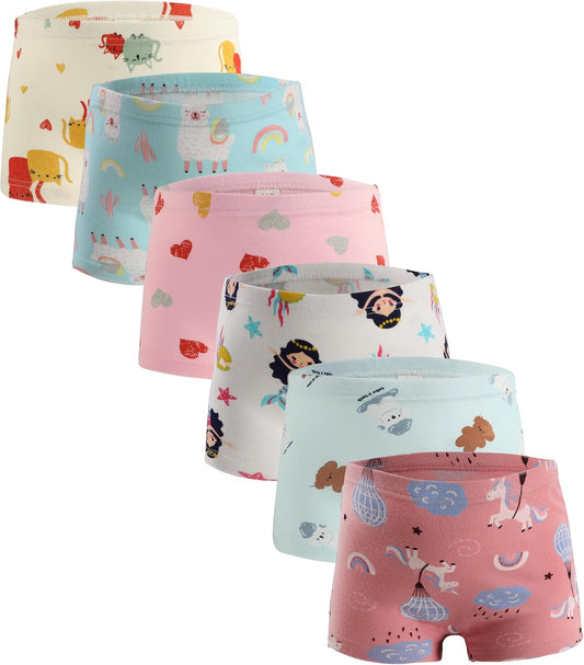 Boboking Soft Cotton Girls' Panties Boyshort Little Girls' Underwear Toddler Undies