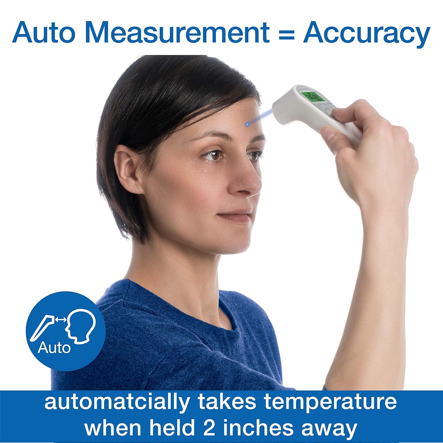 Microlife Non-Contact Forehead Thermometer, Digital Infrared No-Touch Thermometer (for Adults, Kids