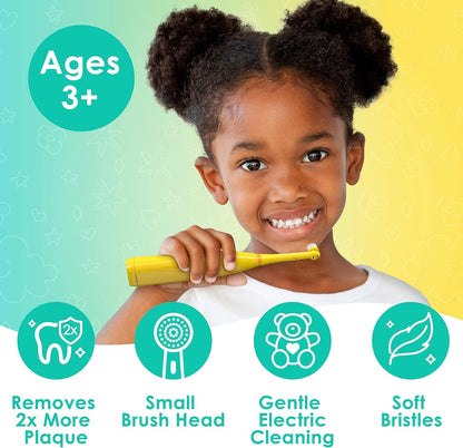 Brusheez Kids’ Electric Toothbrush Set - Safe & Effective for Ages 3+ - Parent Tested & Approved