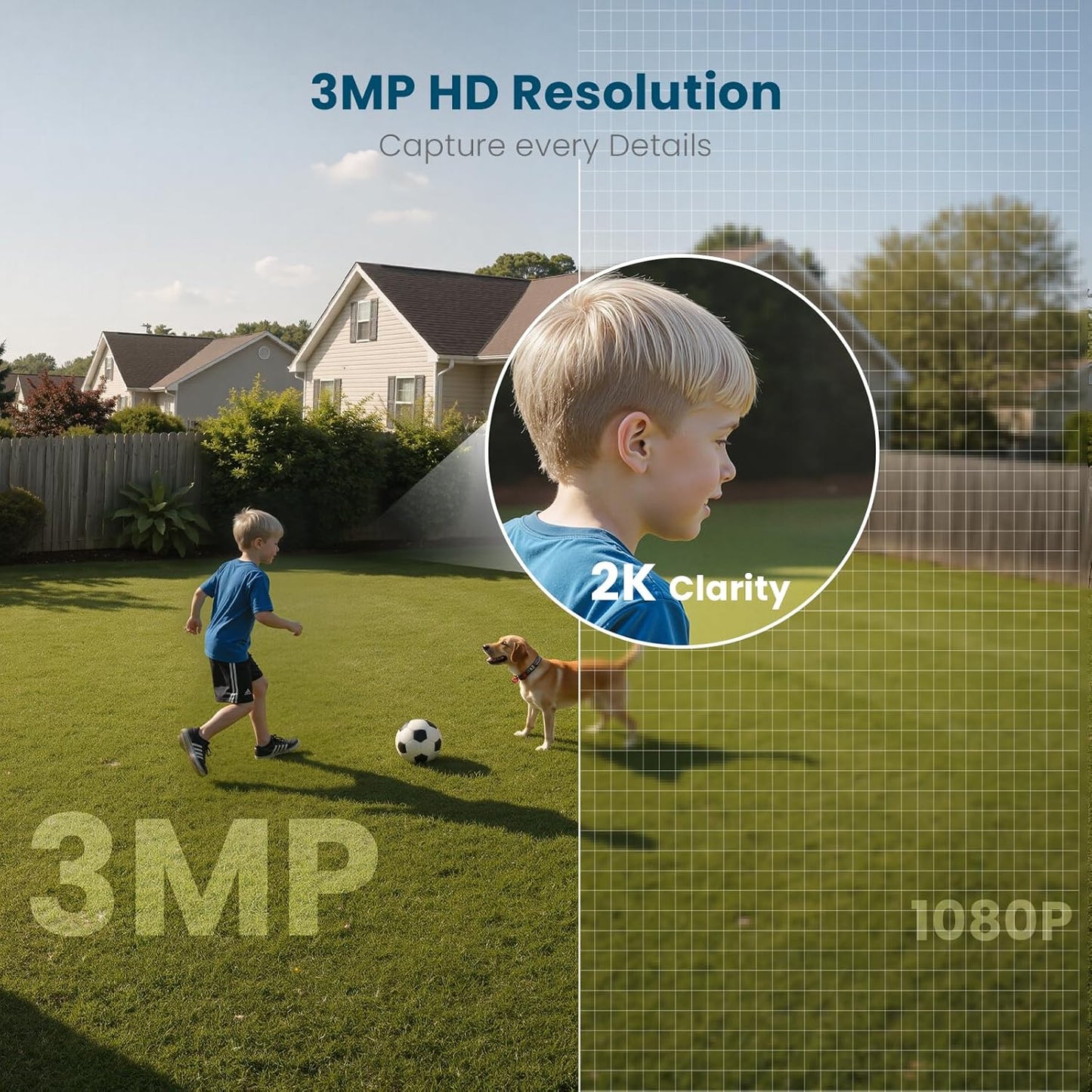 litokam Security Cameras Wireless Outdoor, 2K Battery Powered Outdoor Camera Wireless with Full Color Night Vision, PIR Motion Detection, 2.4G WiFi Home Indoor Camera with IP65 Waterproof, 2-Way Talk