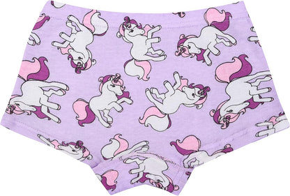 Cczmfeas Girls Hipster Cotton Underwear Boyshort Panties 6 Pack