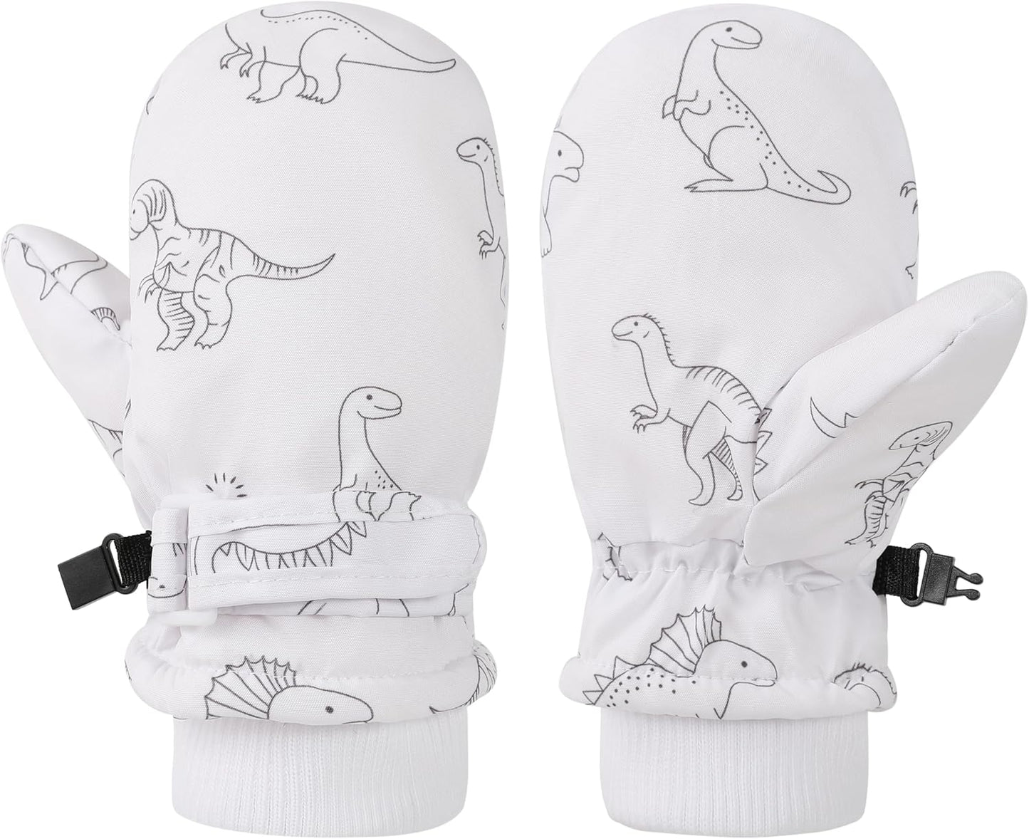 Toddler Gloves Kids Mittens Winter Warm Lined Fleece Gloves Waterproof Snow Baby Mitten for Boys Girls