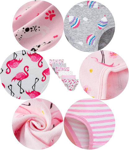 Family Feeling Little Girl Underwear Toddler Panties Big Kids Undies Soft 100% Cotton