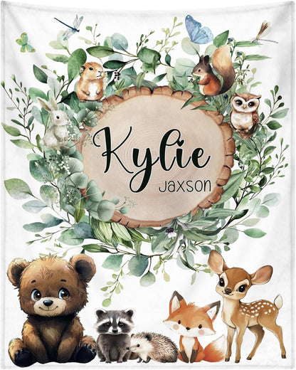 Custom Blanket for Boys Girls Personalized Baby Blanket with Name Customized Baby Gifts for