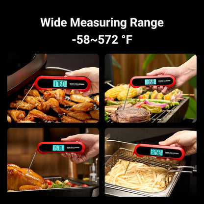 Professional 3X Faster 0.5sec Instant Read Meat Thermometer Digital, High Accuracy ±0.5°F, IP67