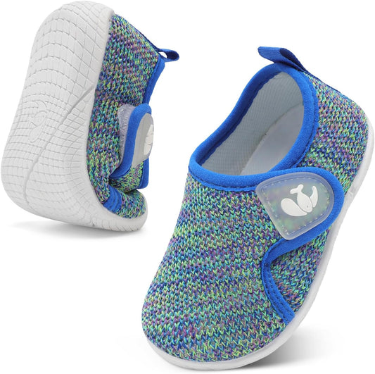 FEETCITY Toddler Walking Shoes Slip On Toddler Shoes Boys Girls Kids Sports Sneakers Casual School Shoes Barefoot Shoes