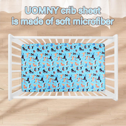 Crib Sheet - Fitted Crib Sheet Baby Sheet for Standard Crib and Toddler mattresses Nursery Bedding
