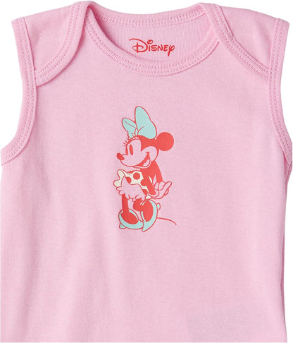 Amazon Essentials Disney | Star Wars | Princess Baby Girls' Sleeveless Bodysuits, Pack of 6