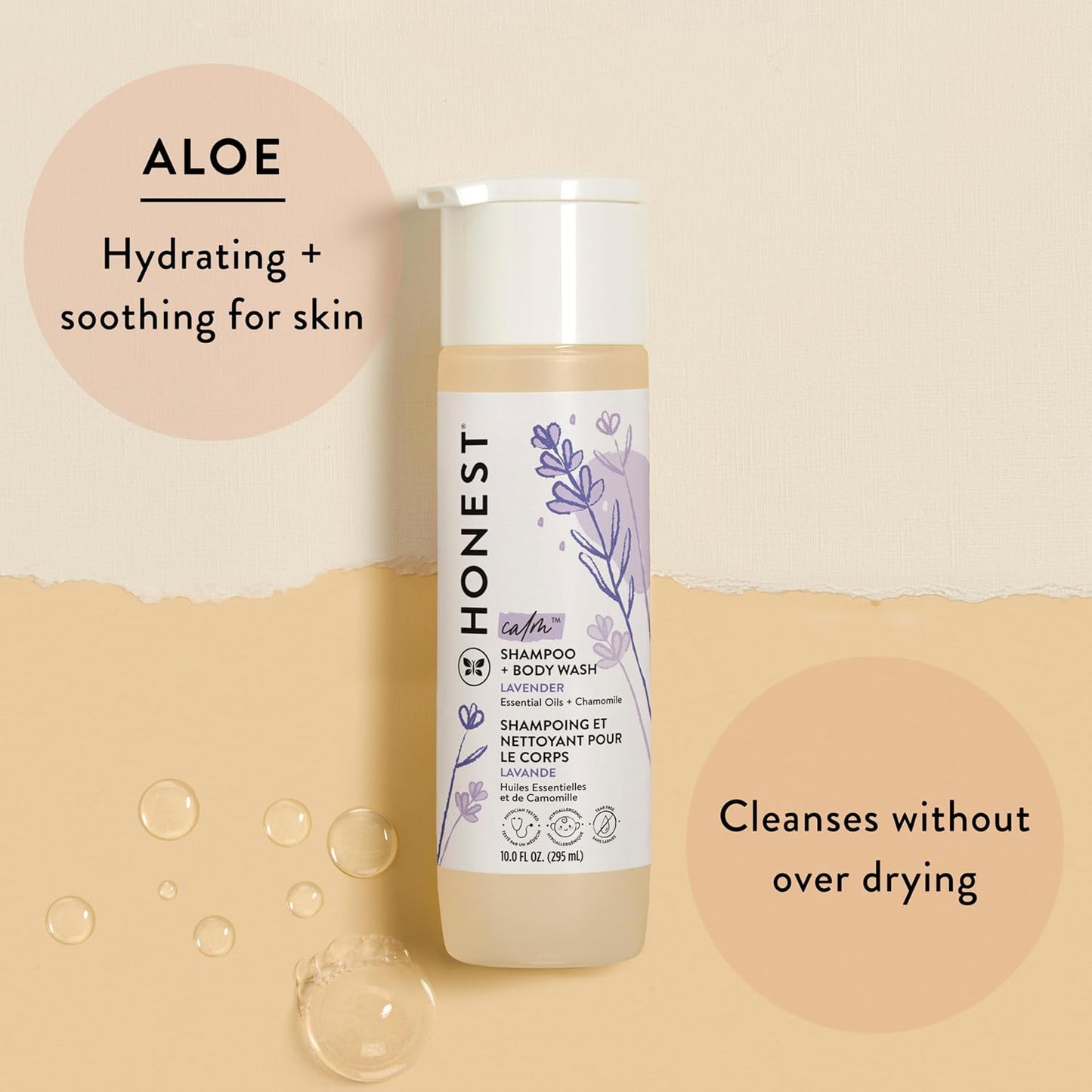 The Honest Company 2-in-1 Cleansing Shampoo + Body Wash | Gentle for Baby | Naturally Derived