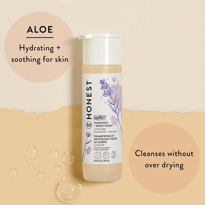 The Honest Company 2-in-1 Cleansing Shampoo + Body Wash | Gentle for Baby | Naturally Derived
