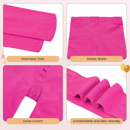 Girls Ballet Dance Tights for Toddler Baby Soft Athletic Leggings Infant Elastic Dance Tights for Girls