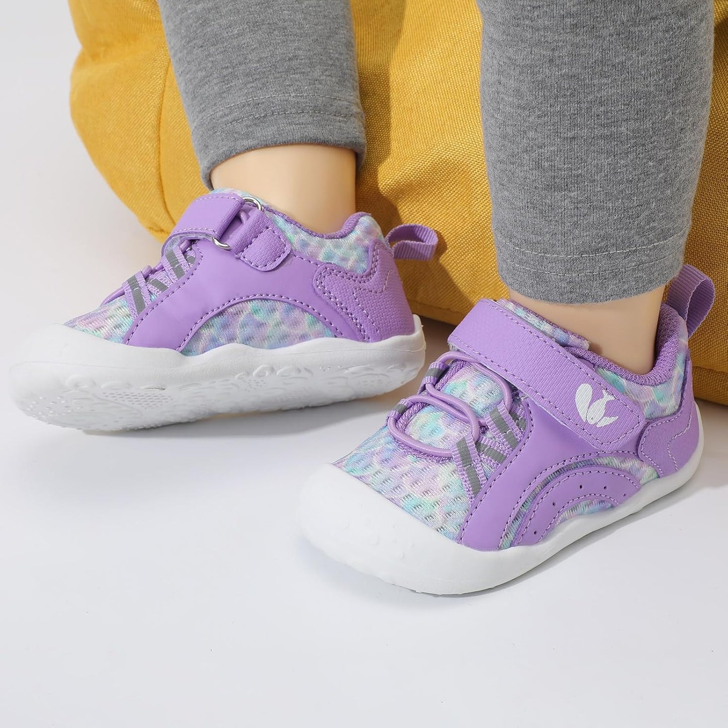 FEETCITY Wide Baby Shoes Boys Girls Baby Barefoot Shoes Breathable Infant Walking Shoe Crib Sock Shoe Toddler Sneakers Flexible