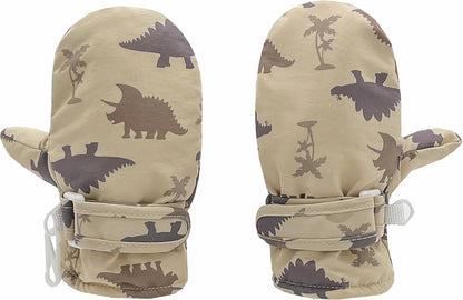 Toddler Gloves Kids Mittens Winter Warm Lined Fleece Gloves Waterproof Snow Baby Mitten for Boys Girls