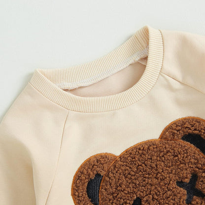 WZTYYDS Toddler Boy Clothes 2T 3T 4T 5T Fall Outfits Baby Pullover & Pants Sets Kids Winter 2Pcs Sweatsuit