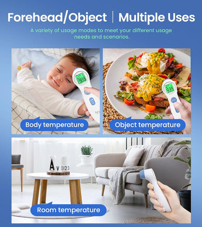 Forehead Thermometer for Adults and Kids, Digital Touchless Thermometer for Baby, Infants and