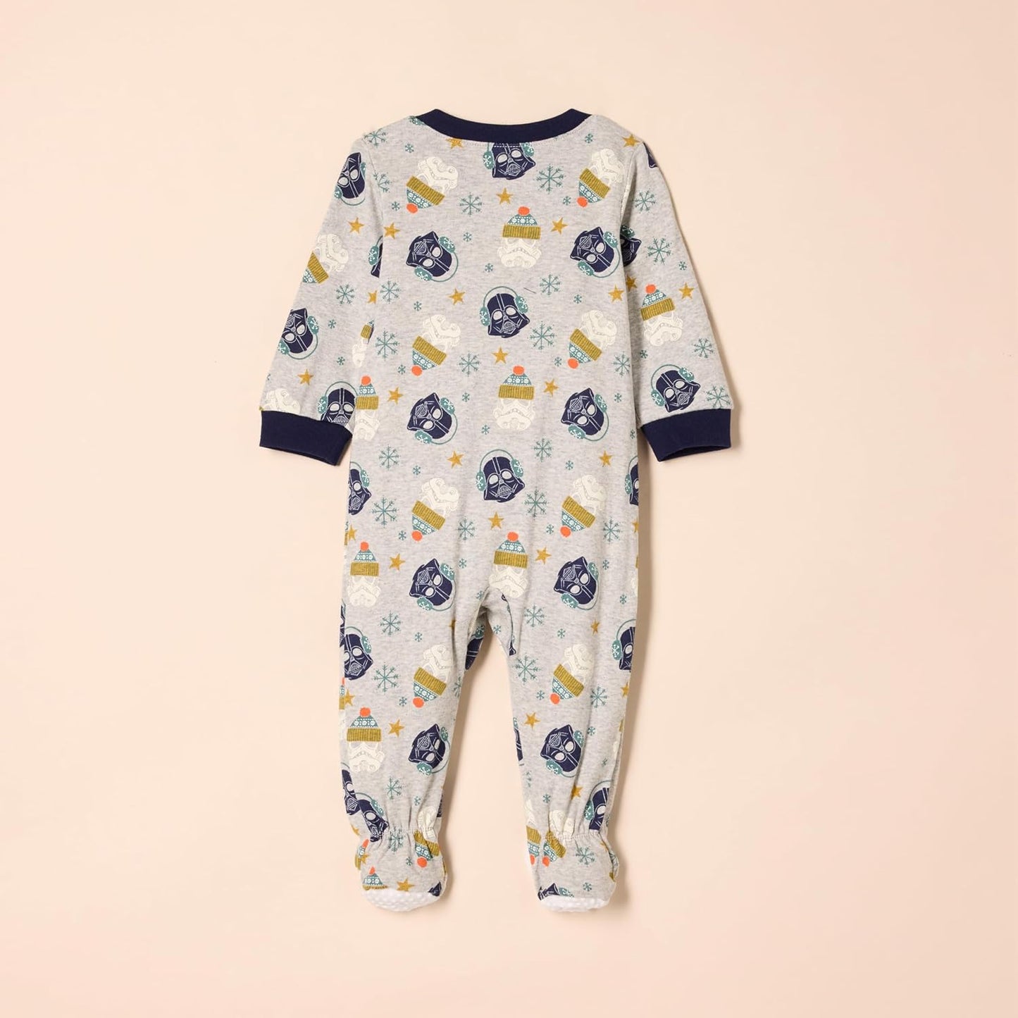 Amazon Essentials Disney | Marvel | Star Wars Unisex Babies' and Toddlers' Snug-Fit Cotton Footed Pajamas, Multipacks
