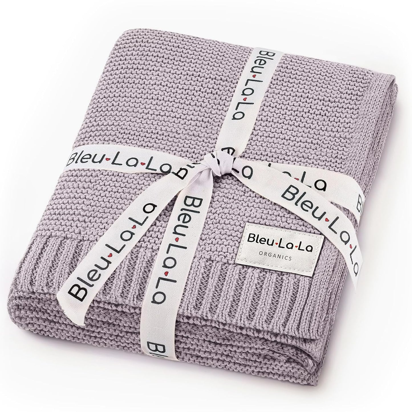 Signature Knit Organic Swaddle Blanket for Girls - 100% Soft Luxury Cotton Knit Receving Swaddler