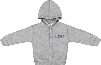 Creative Knitwear College Baby Snap Hooded Jacket - Team Logo, Multiple Colors, for Boys & Girls, (0-24 Months)