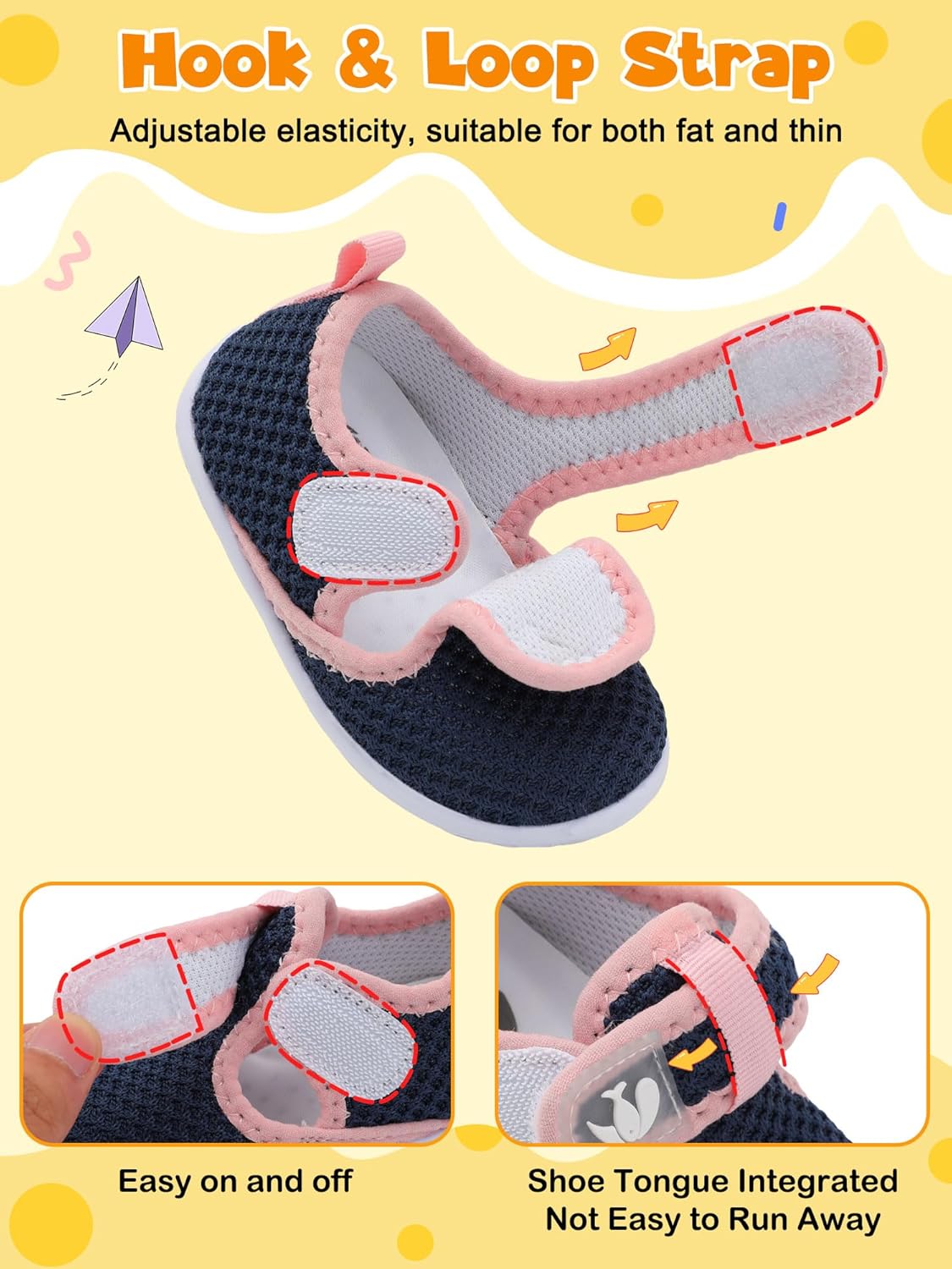 FEETCITY Barefoot Baby Shoes Girls Boys Walking Shoes Infant Sneakers Lightweight Flexible Newborn Dress School Shoe