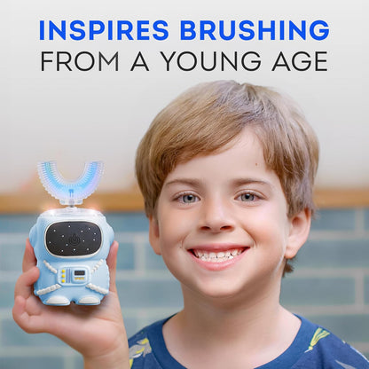 Bendi Kids U-Shaped Electric Toothbrush Ages 2-7 – 360° Mouthguard Design with Memory, 5 Brushing