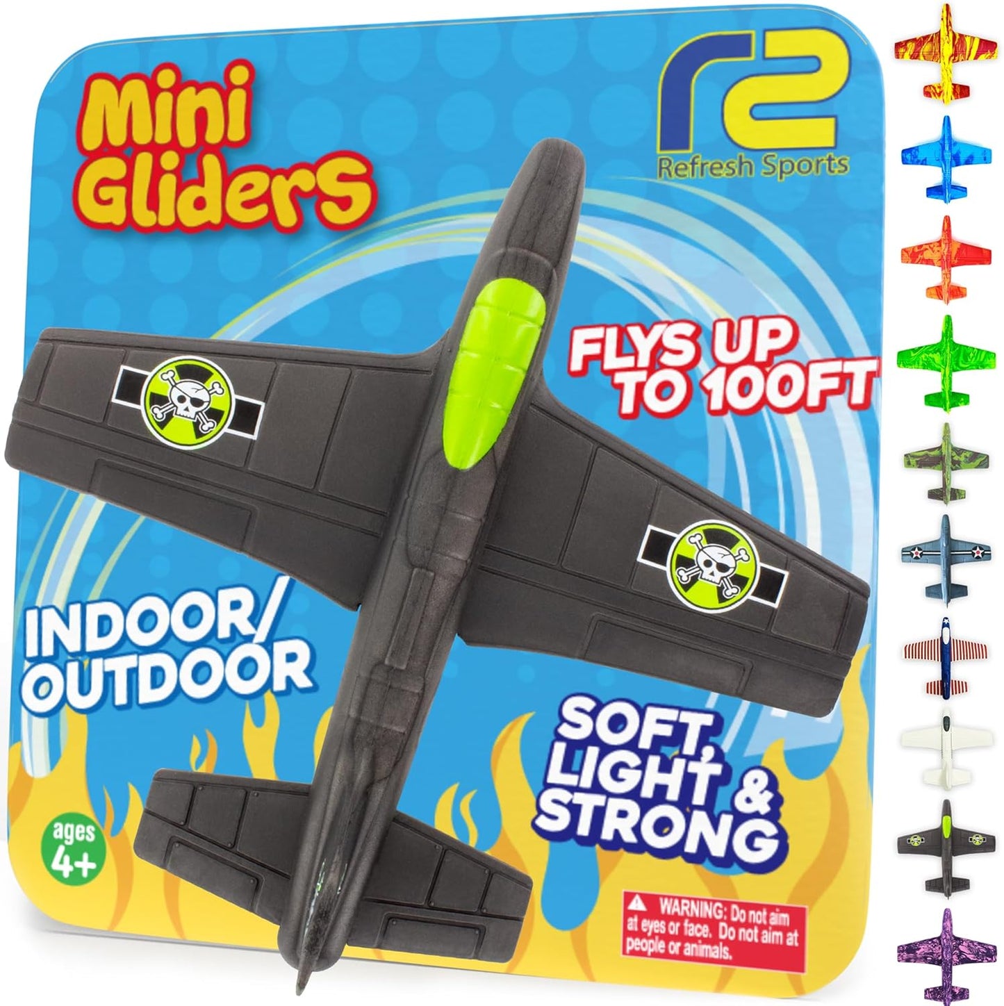 Easter Basket Stuffers For Boys: Sturdy & Durable EVA Foam Toy Airplane for Boys & Girls, 2025 Foam Glider Plane Kids Easter Gifts Airplane Toy Stocking Stuffers for Kids Toddler Spring & Summer Toys