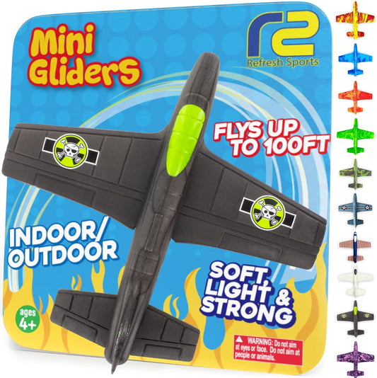 Easter Basket Stuffers For Boys: Sturdy & Durable EVA Foam Toy Airplane for Boys & Girls, 2025 Foam Glider Plane Kids Easter Gifts Airplane Toy Stocking Stuffers for Kids Toddler Spring & Summer Toys