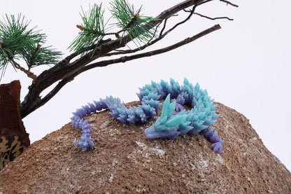 3D Printed Dragon Egg,Dragon Eggs with Dragon Inside,Crystal Dragon Fidget Toys,Full Articulated