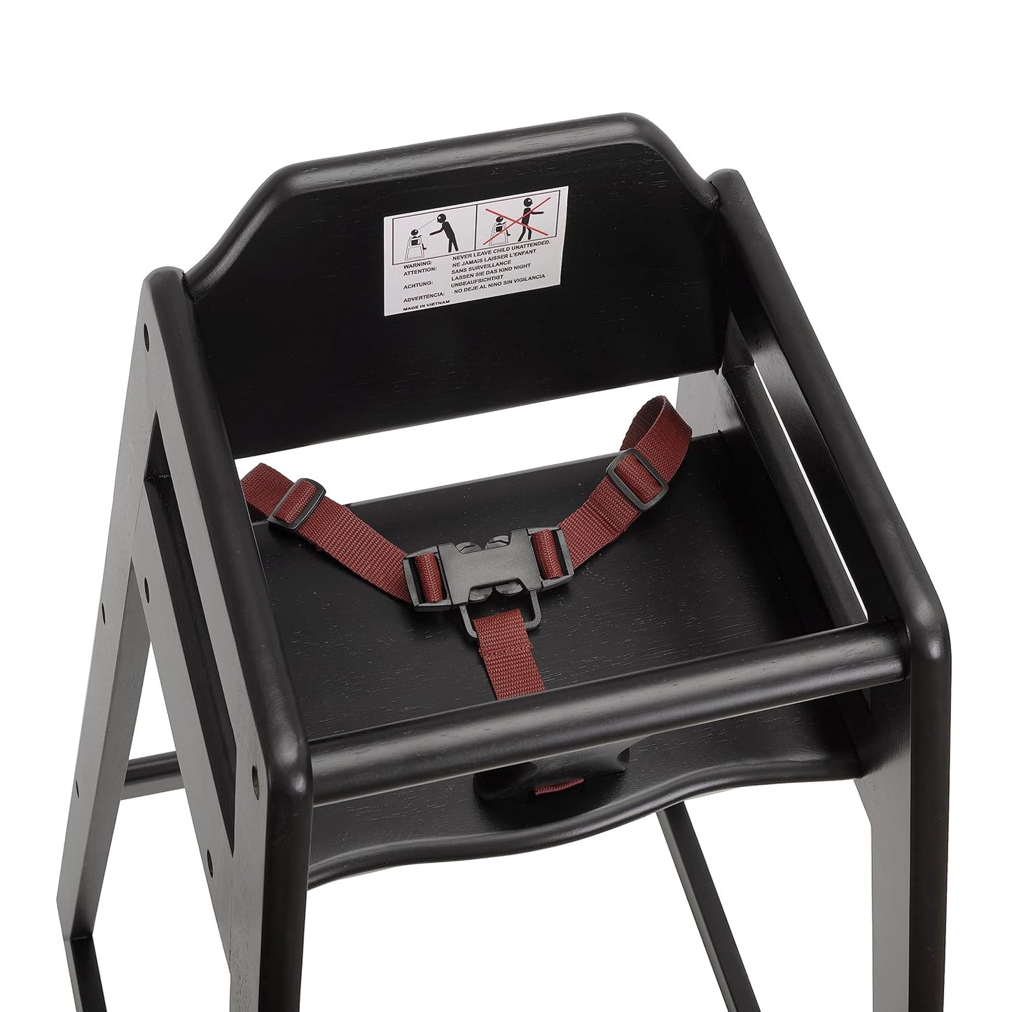 Stager Direct, Seating Ready-to-Assemble Restaurant Wood Bar Height High Chair, Baby Highchairs